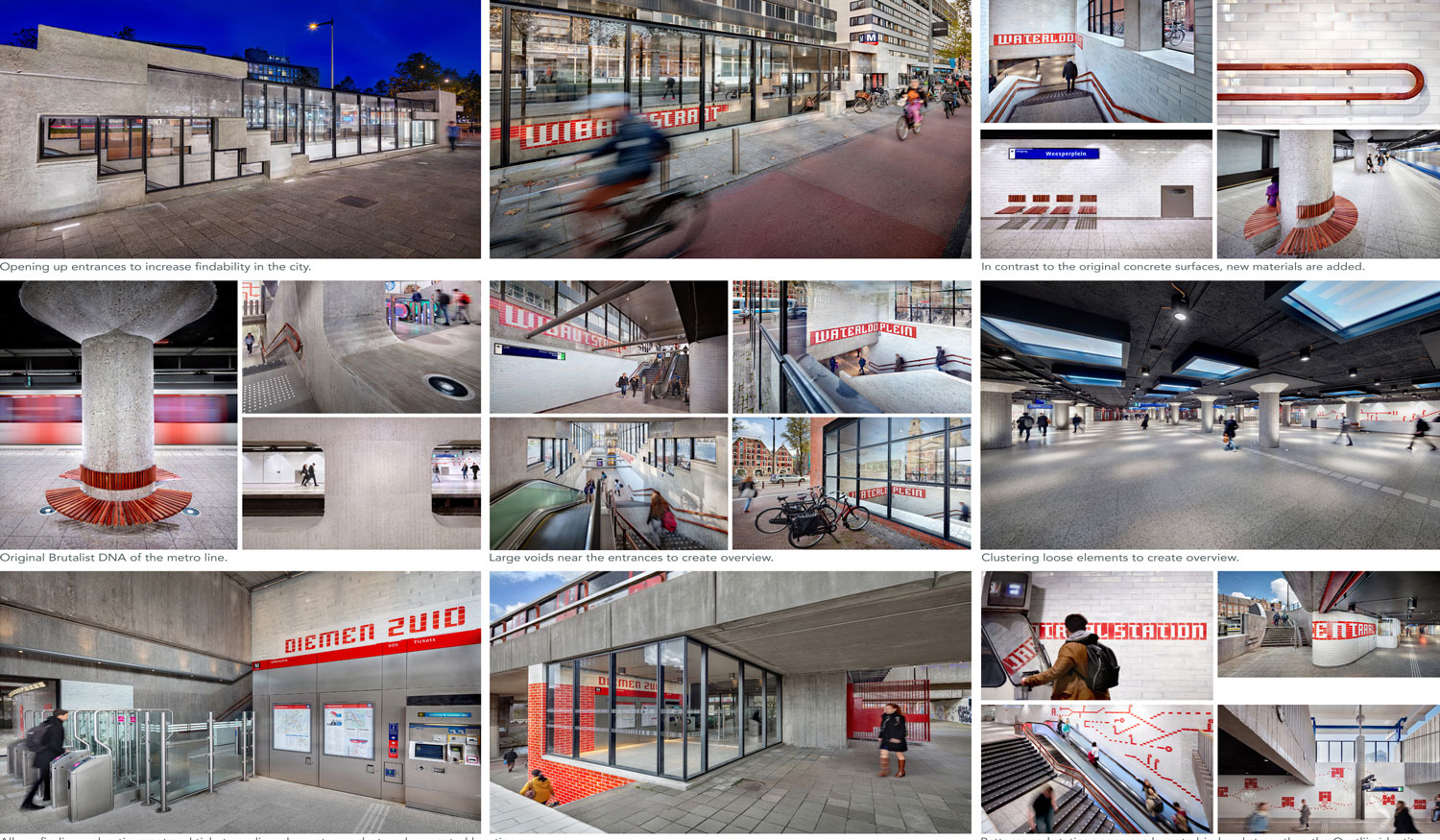(Second – Old & New) Station renovation Metro Oostlijn, Amsterdam